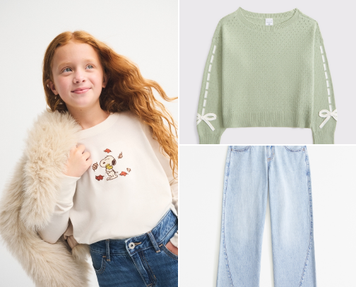 ​Abercrombie Girls: Cozy Sweaters & Flattering Jeans (A&F Kids) cover photo collage