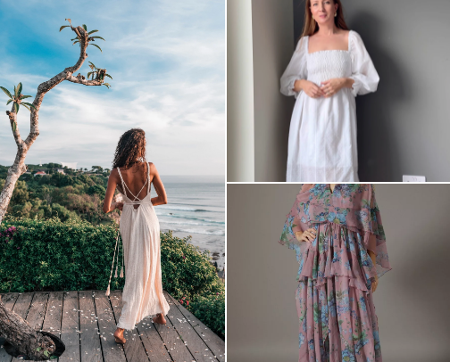 Bohemian outfits cover photo collage