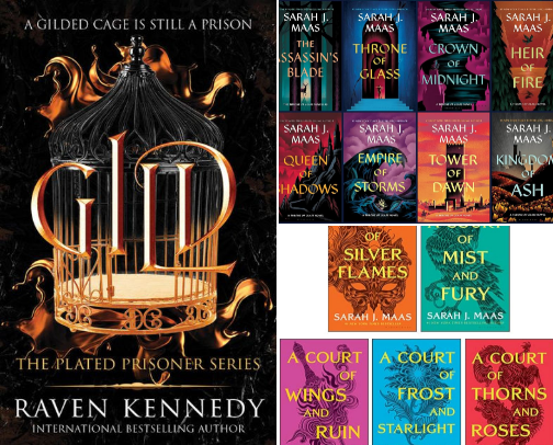 Romance + Fantasy: Ultimate Romantasy Book List cover photo collage