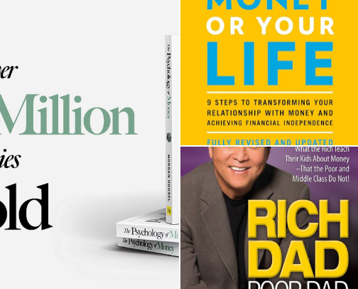 The Best Financial Books Everyone Should Read! cover photo collage
