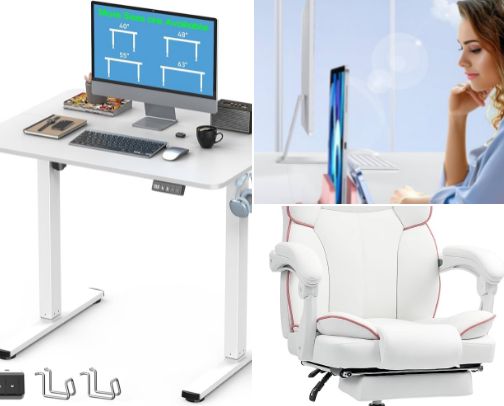 💻 Work From Home But Make It Soft 💻✨ cover photo collage