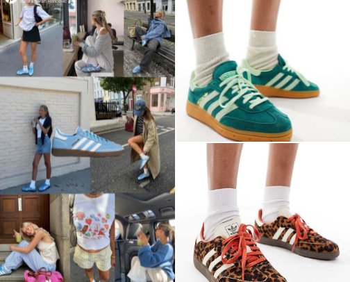 Trendy sneakers cover photo collage