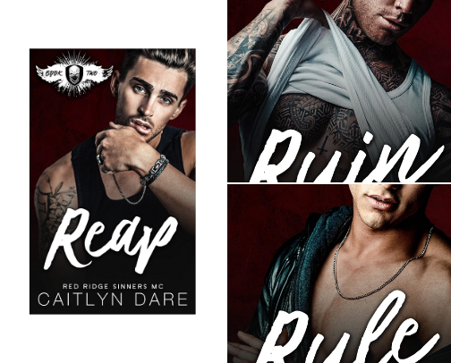 Read Now - Reap: A Dark MC Romance (Red Ridge Sinners MC Book 2) companions cover photo collage