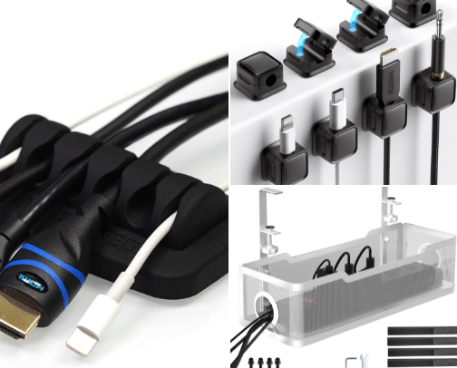 Desk & Cable Organization Essentials cover photo collage
