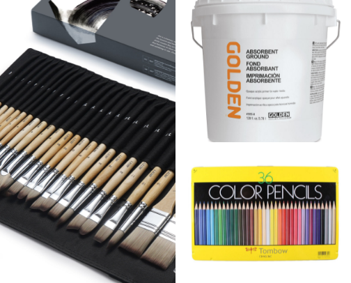 art supplies (no oil fumes) cover photo collage