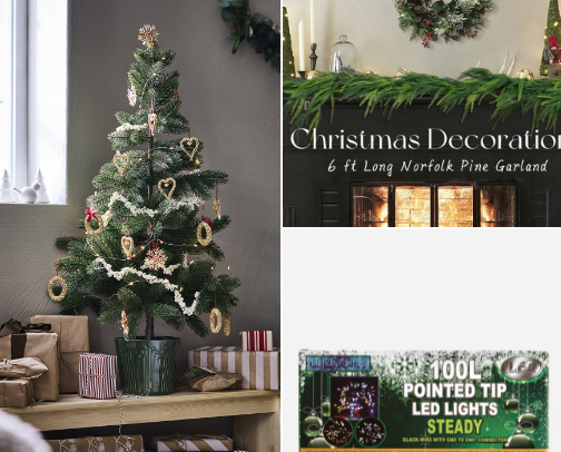“Christmas Decor Must-Haves 🎄 Best Picks for a Festive Home” cover photo collage