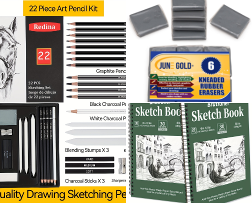 What’s in my art bag cover photo collage