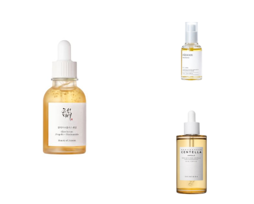 Affordable Korean and French skincare cover photo collage