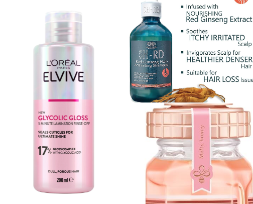 My haircare & bodycare recs cover photo collage
