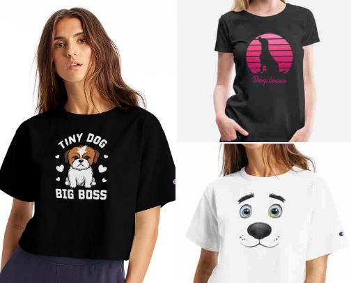 For the Love of Dogs: The Best Dog T-Shirts to Show Your Love cover photo collage