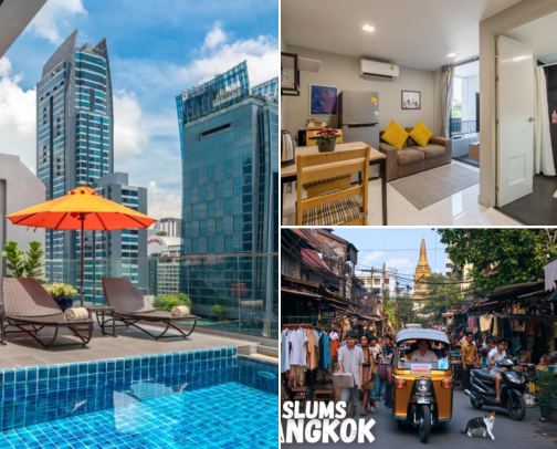 Comfortable Places to Stay While Discovering the City in Khlong Toei, Bangkok, Thailand cover photo collage