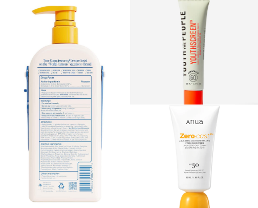 My Favorite Sunscreens cover photo collage