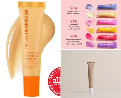 fav hydrating, juicy lip balms 💖 cover photo collage
