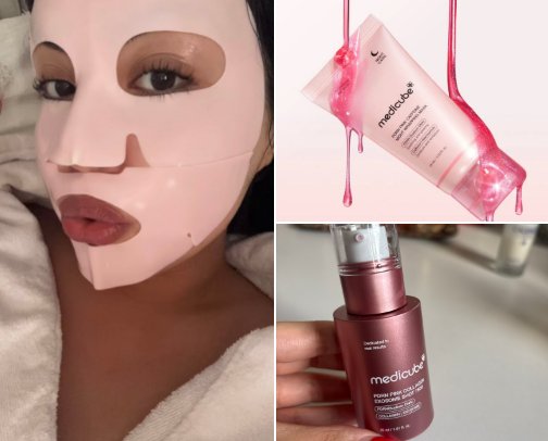 My Glass Skin Routine cover photo collage