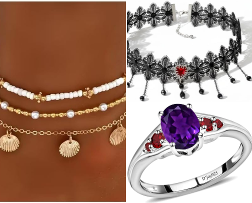 Jewelry from Amazon cover photo collage