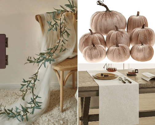 Thanksgiving Table Inspiration: Netural Autumn cover photo collage