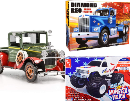 🚛🔧🧩 The best trucks models for DIY cover photo collage