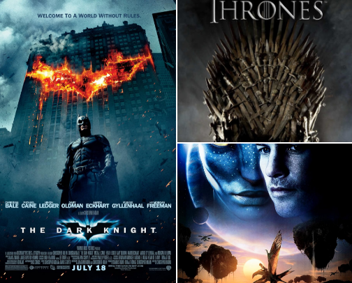 My favorite films & TV series cover photo collage