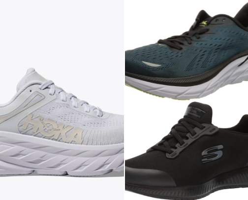 Great shoes for people who work long hours cover photo collage