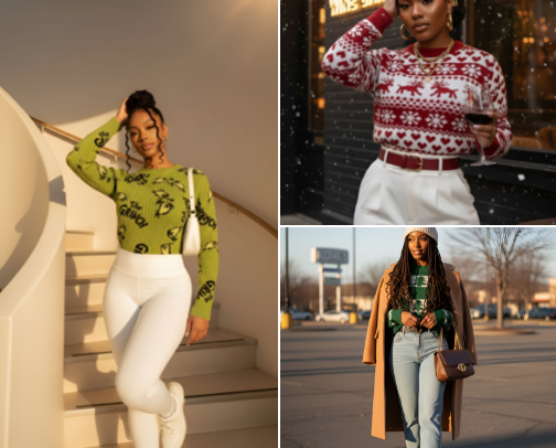 The Ugly Sweater Guide cover photo collage
