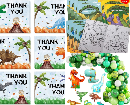 Everything you need for a Dinosaur Party! cover photo collage