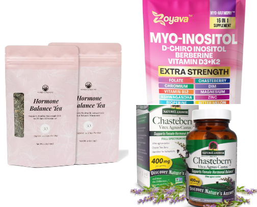 Essential PCOS supplements🤍 cover photo collage