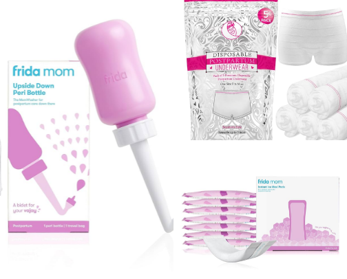 Postpartum Recovery Must-Haves No One Told Me About cover photo collage