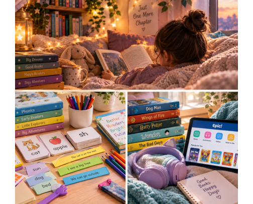 Teacher Picks for Kids Who Struggle With Reading cover photo collage