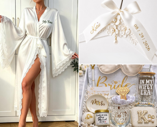 Best Bridal Day Gifts from Etsy cover photo collage