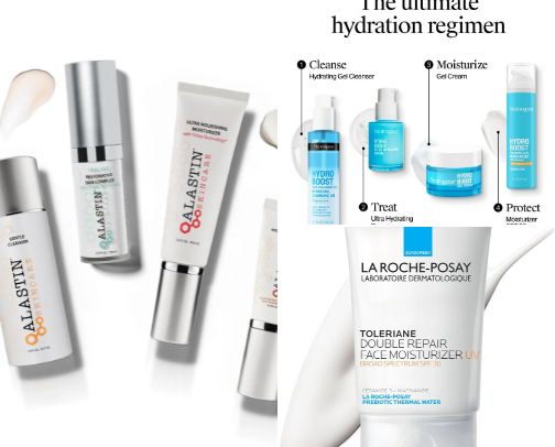Skin care cover photo collage