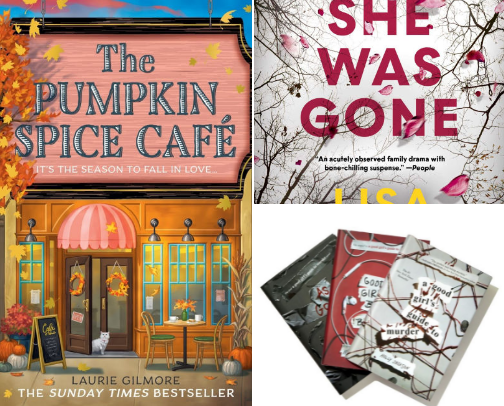 cozy fall reading list 📖🤎🍂 cover photo collage