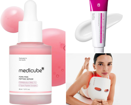 Mature Skin care for glass skin cover photo collage