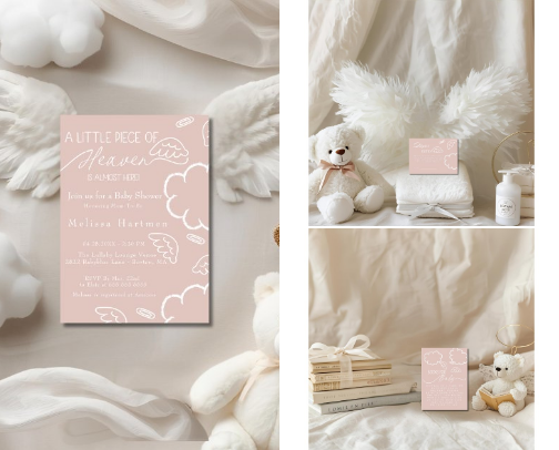 A Little Piece of Heaven Pink Collection cover photo collage