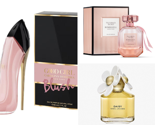 female fragrances🧴 cover photo collage