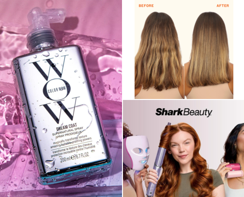 Hair Styling & Products cover photo collage
