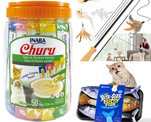 Things I Buy On Repeat For My Cat cover photo collage