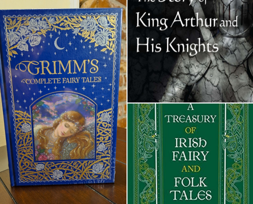 Tales of Old & Courts of Gold: An Epic Fantasy Library cover photo collage