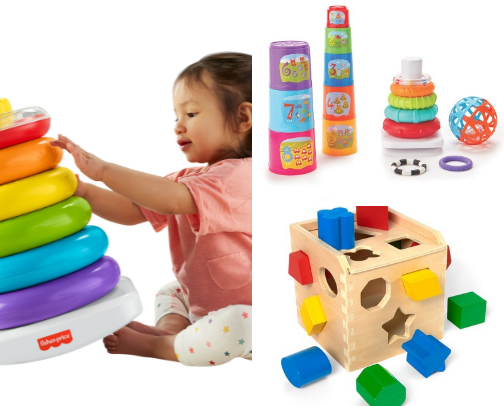 Smart Play for Tiny Toddlers:  Educational Toys for Ages 1–2 cover photo collage