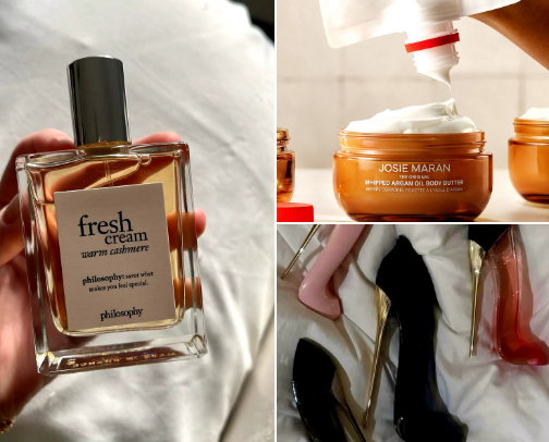 body care and must haves for the ladies! cover photo collage