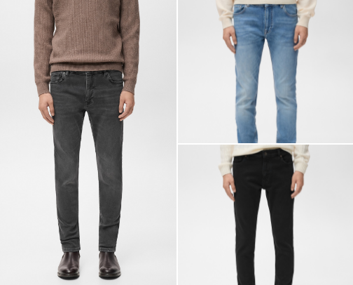 Mango Sale 2026 men's jeans cover photo collage