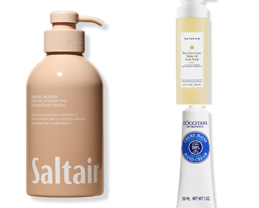 Body care routine for soft and glowing skin ✨ cover photo collage