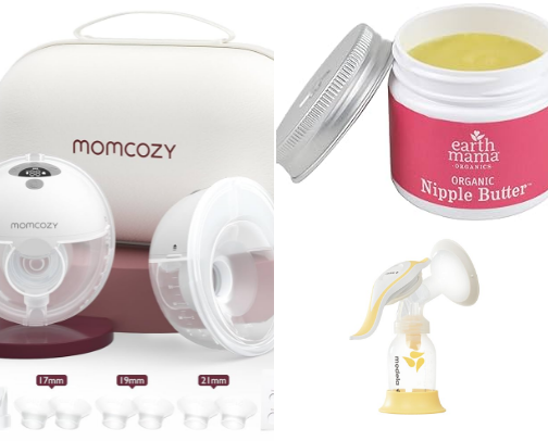 Breastfeeding mom must haves! cover photo collage