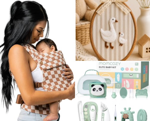 Gifts for New Moms | Baby abroad cover photo collage