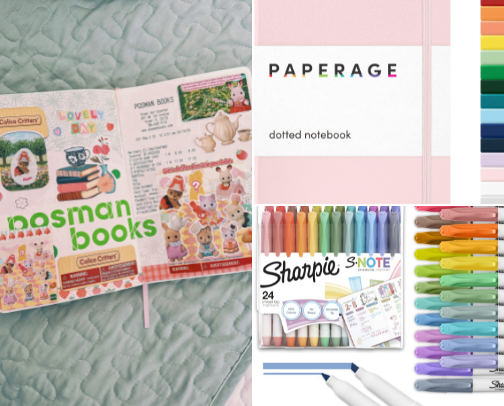 My stationery favorites 🧚🏼‍♀️🌟💗 cover photo collage