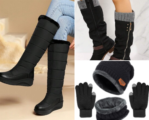Getting ready for Winter( new boots) cover photo collage