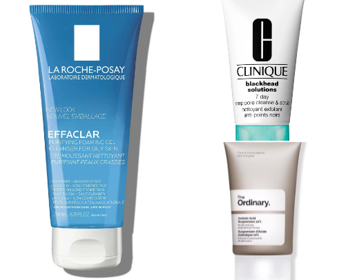 skincare products for oily skin with acne ❣️ cover photo collage