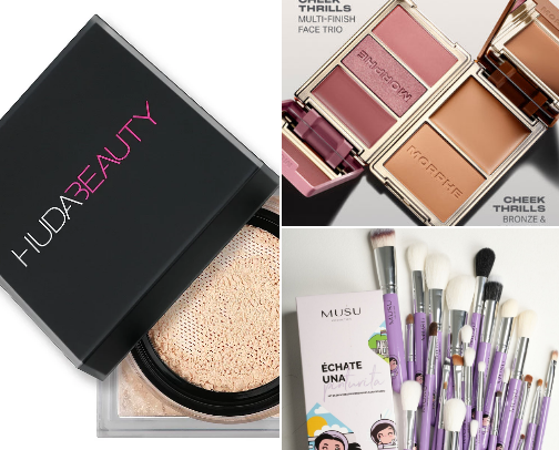 Infaltables de maquillaje cover photo collage