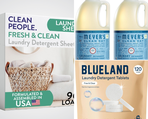 Chemical sensitivity cleaning brands cover photo collage