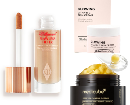 Luxury Skincare for Radiant Complexion cover photo collage