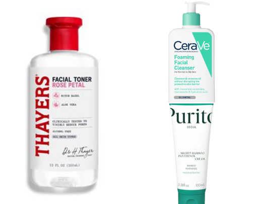 Skincare Products cover photo collage